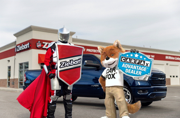 Ziebart technician with Carfax logo