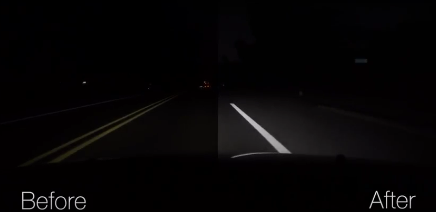 Before/After Headlight Restoration