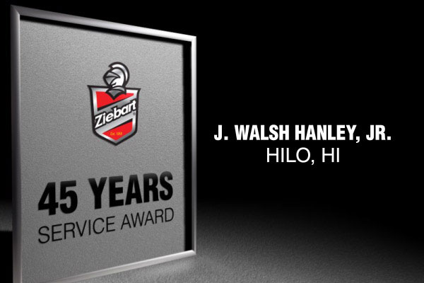 Ziebart Awards 45 Year Service Award to Hilo, HI Franchisee