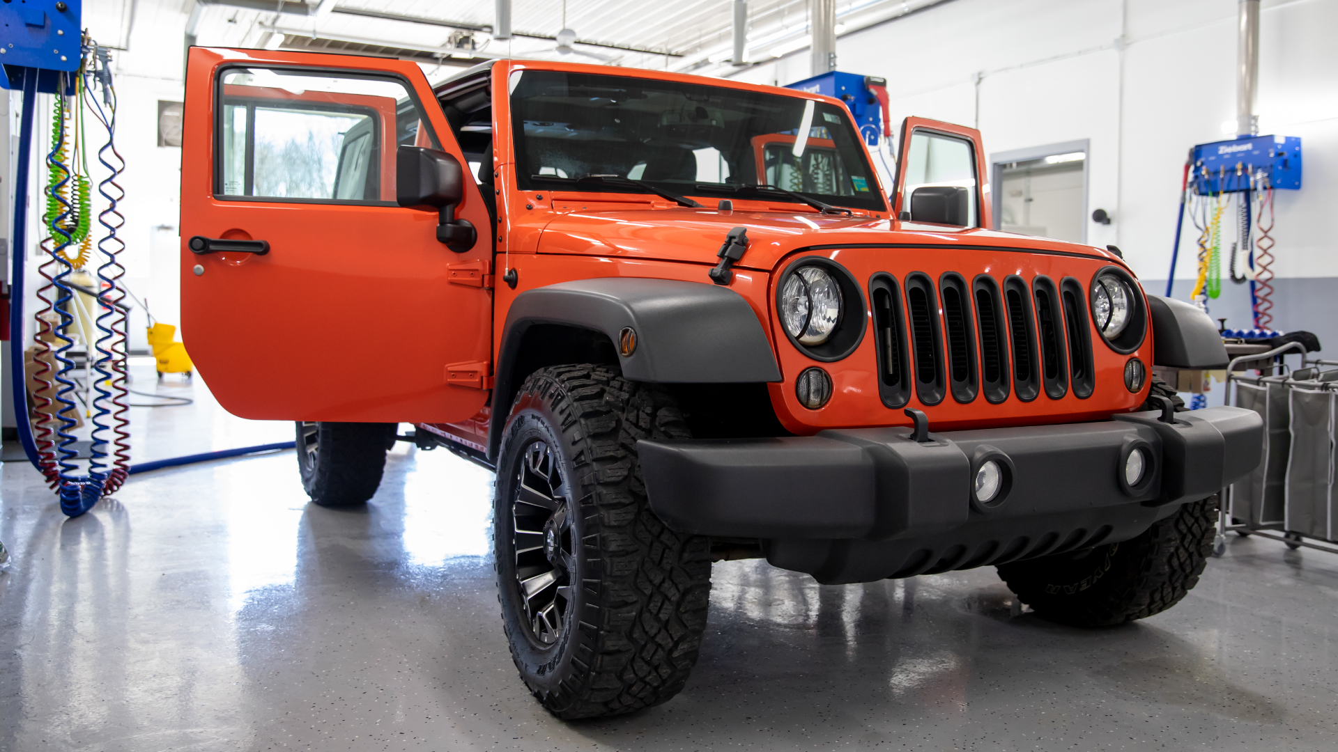 Jeep in Ziebart bay