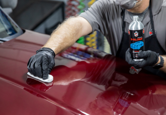 Z-Gloss_Process_Paint Coating Ceramic paint coating application with bottle